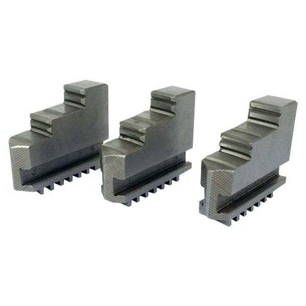 3 Piece Steel External Hard Jaw Set For 4