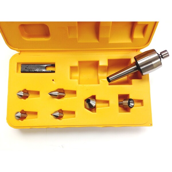 9 Piece MT3 Multi-Shape Interchangeable Tip Live Center Set