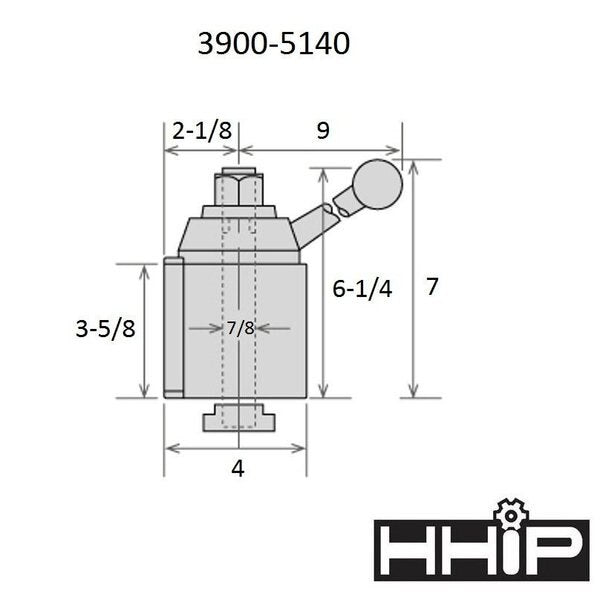 CA 6 Piece Tool Post Set - Wedge Type 251-444 (3900-5140)
