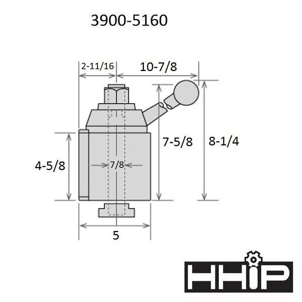 DA 6 Piece Tool Post Set - Wedge Type 251-555 (3900-5160)