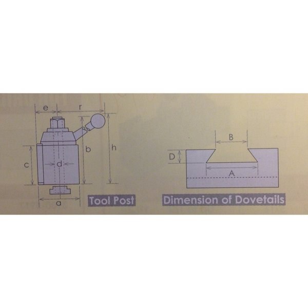 CXA Tool Post - Wedge Type 250-300 (3900-5131)