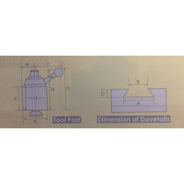 DA Tool Post - Wedge Type 250-500 (3900-5162)