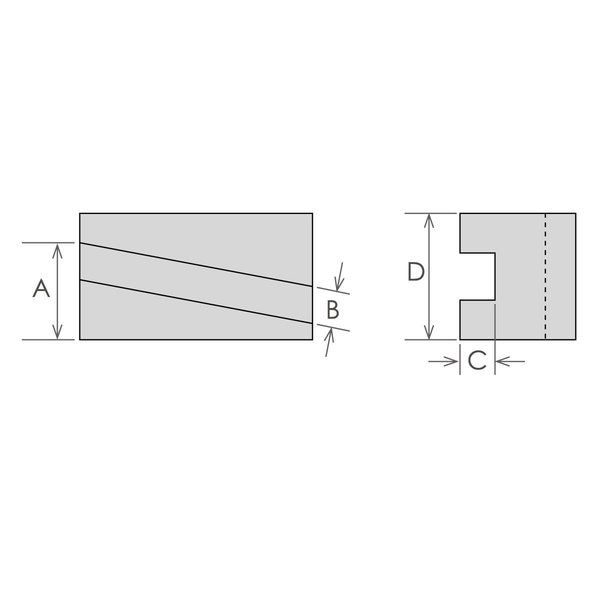 DA-7 4-Degree Parting Tool Holder 1-1/8
