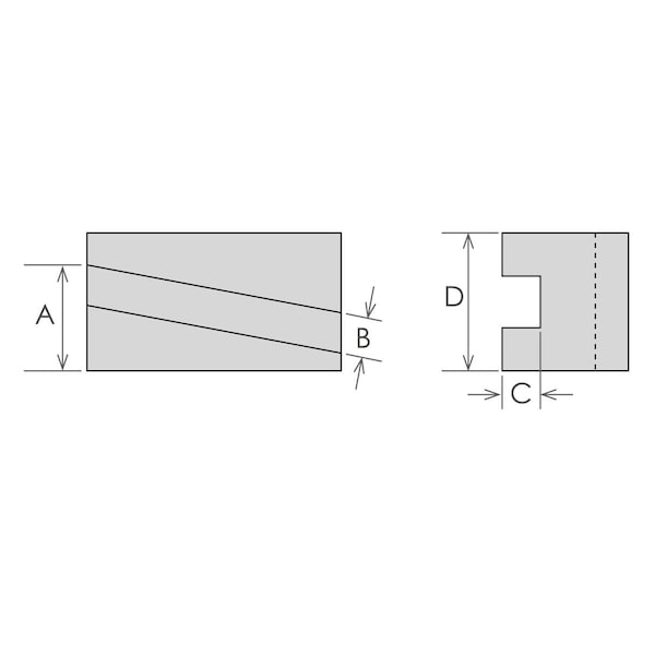 BXA-7 4-Degree Parting Blade Holder 11/16