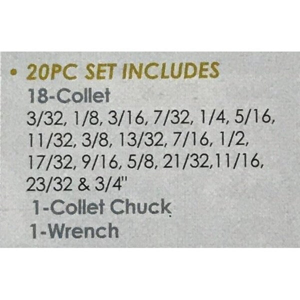ER-32 CAT40 V-Flange Spring Collet Chuck Set