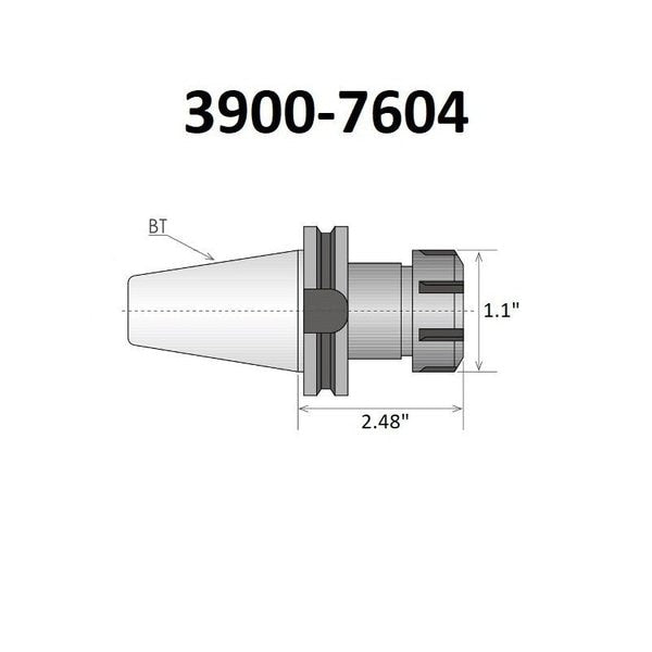ER-16 BT40 Spring Collet Chuck