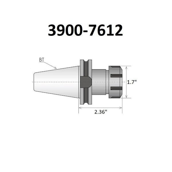 ER-25 BT40 Spring Collet Chuck