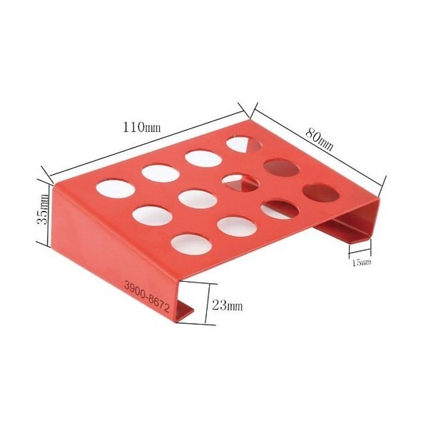 12 Piece ER-16 Collet Rack