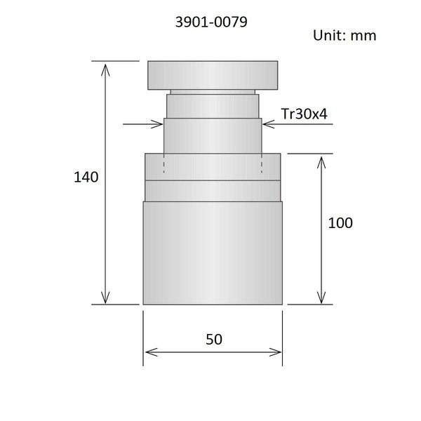 100-140mm Adjustable Screw Jack