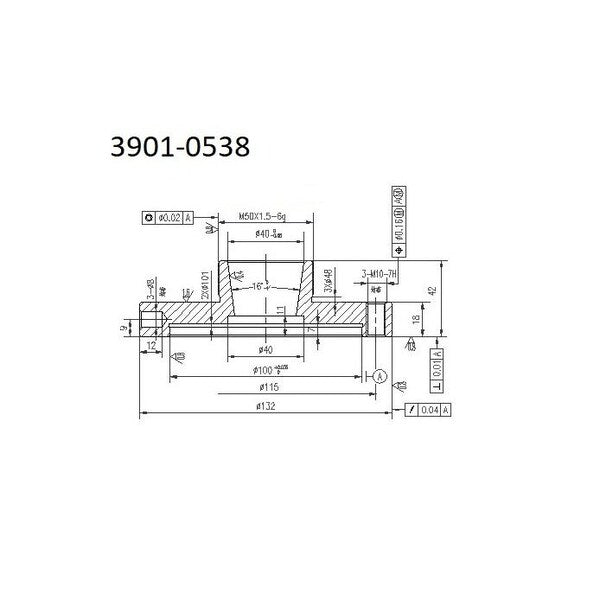 132mm Diameter ER-40 Collet Chuck