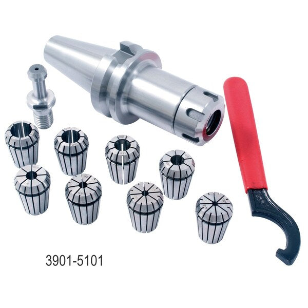 BT-40 ER-25 10 Piece Collet & Chuck Set