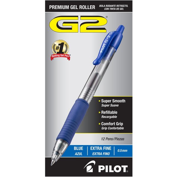 Pen, Gel, G2, Extra Fine, Be, PK12