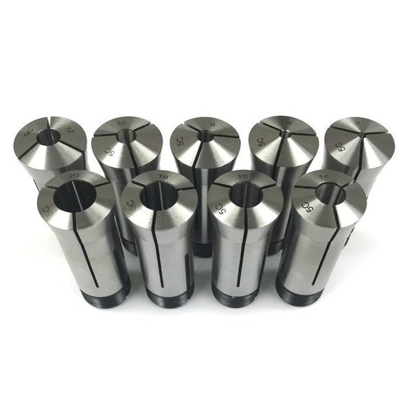 9 Piece 5C 4-20 By 2mm Collet Set
