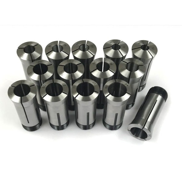 14 Piece 5C 12-25mm By 1mm Collet Set