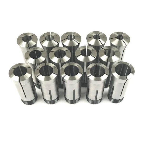 14 Piece 5C 12-25mm By 1mm Collet Set
