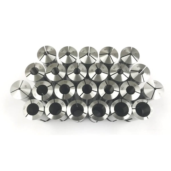 24 Piece 5C 3-26mm By 1mm Collet Set