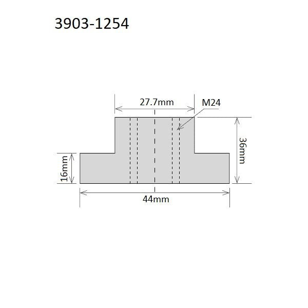 27.7mm M24 X 3.00 T-Slot Nut
