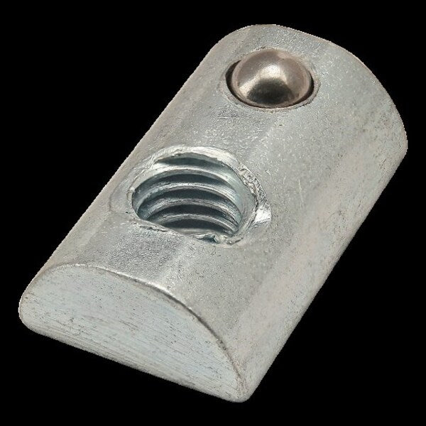 Roll In T-Nut W/Ball / Spring 10S 10-32
