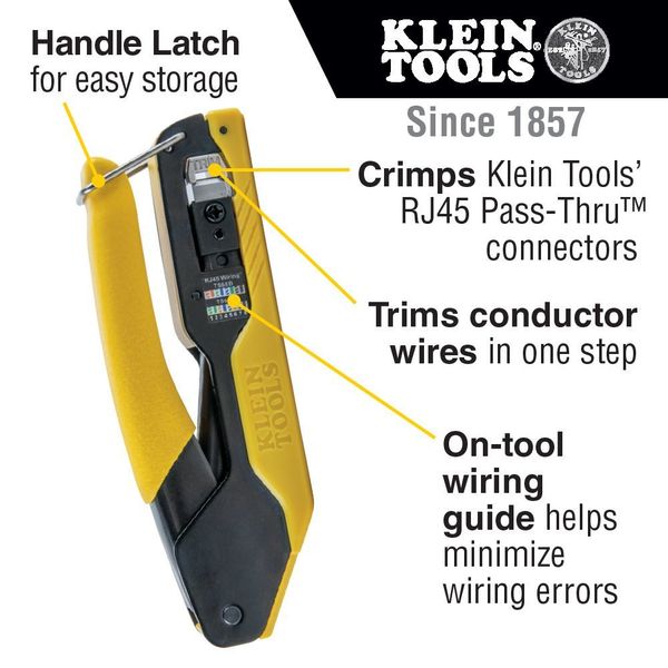 Data Cable Crimping Tool for Pass-Thruâ¢, Compact