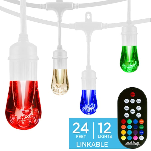 Seasons Cafe Lights, 24 ft., 12 Bulbs