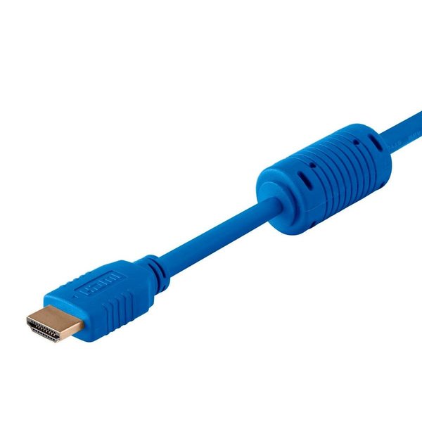 HDMI Cable, High Speed, Blue, 6ft., 28AWG