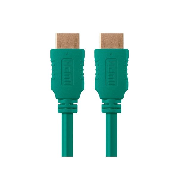 HDMI Cable, High Speed, Green, 6ft., 28AWG