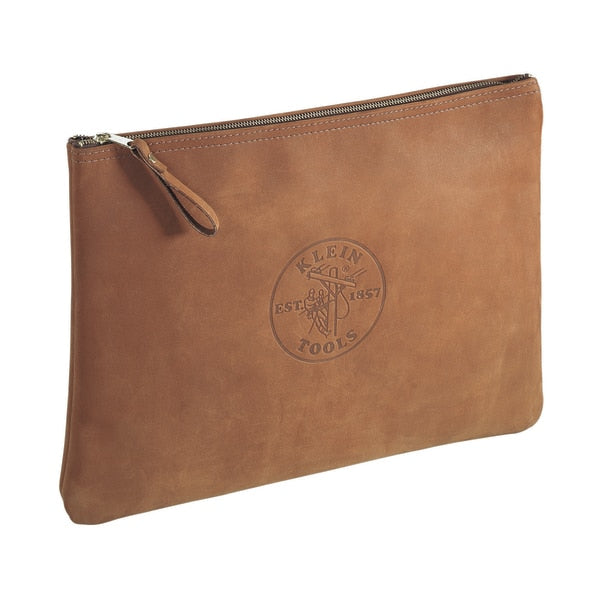 Zipper Bag, Contractor's Leather Portfolio