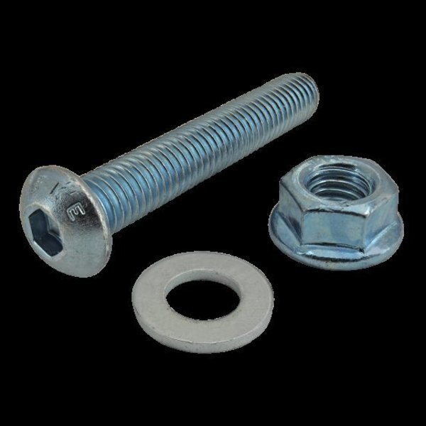 M8-1.25 Socket Head Cap Screw, Blue Zinc Plated Steel, 45 mm Length