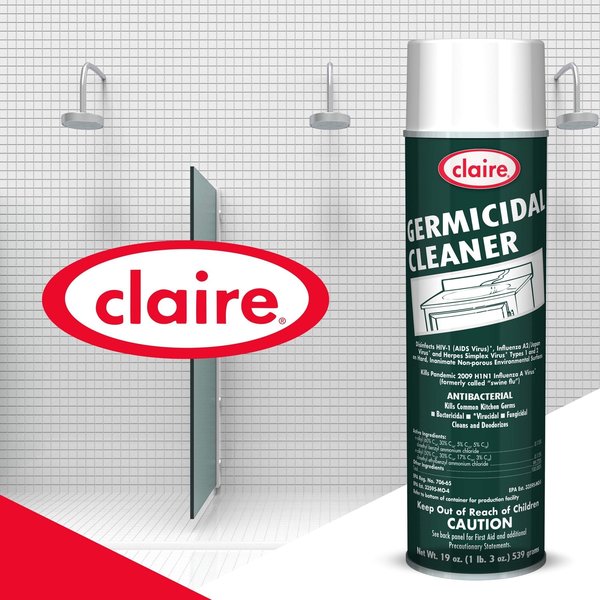 Germicidal Disinfectant Cleaner, 20 oz. Aerosol Can, Unscented