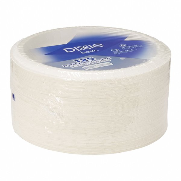 Paper Plate, 8 1/2 in, White, PK500