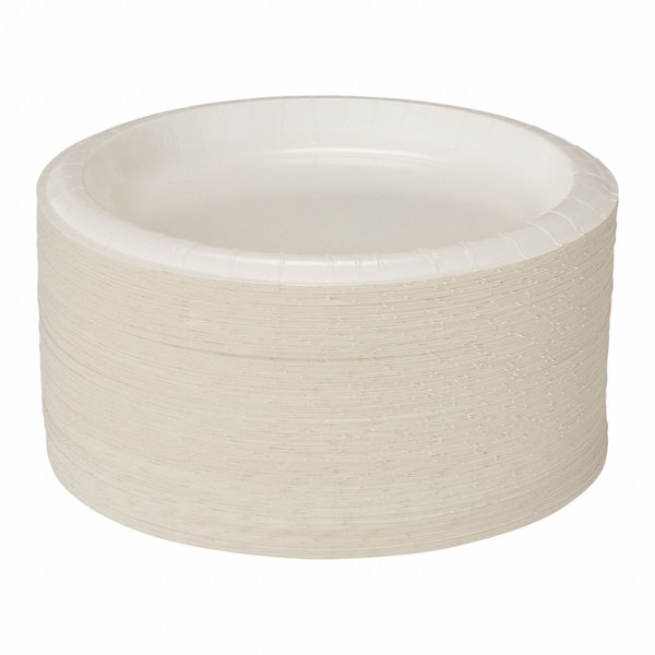 Paper Plate, 8 1/2 in, White, PK500