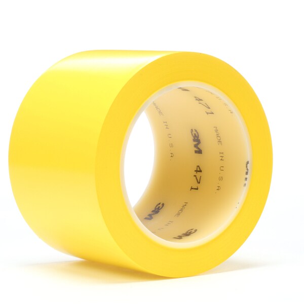 Marking Tape, 3In W, 108 ft. L, Yellow