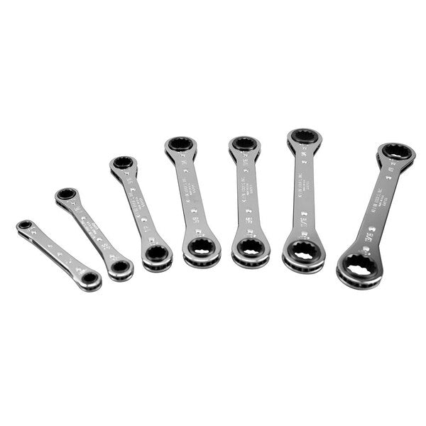 Ratcheting Box Wrench Set, 7-Piece