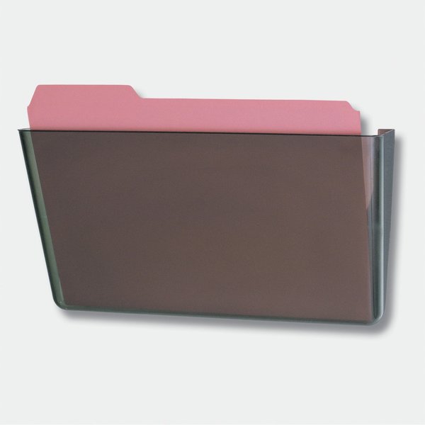 Wall Pocket, Letter, Smoke, 7Hx13W In, Smoke