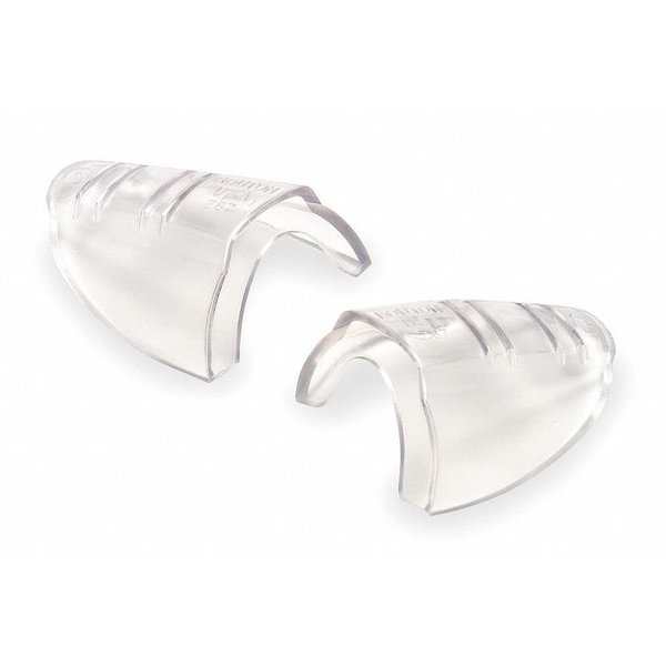 Slip-On Sideshield, For Safety Glasses, Conforming, Plastic, Clear, Universal Fit, 1 Pair