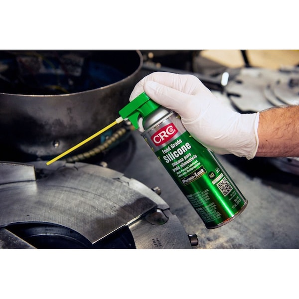 Multi-Purpose Food Grade Silicone Lubricant, H1 Food Grade, -40 to 400 Degree F, 10 Oz Aerosol Can