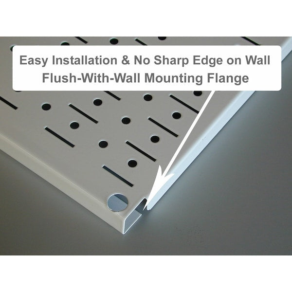 Expanded Industrial Pegboard Kit, Grey/Black
