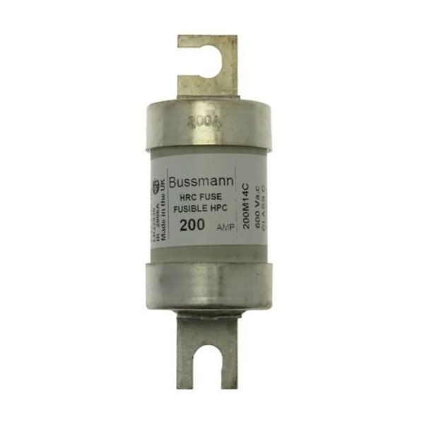 Fuse, Time Delay, 200 A, M14 Series, 600V AC, 250V DC, 65mm L x 38mm dia
