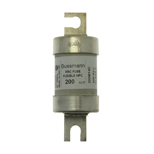 Fuse, Time Delay, 200 A, M14 Series, 600V AC, 250V DC, 65mm L x 38mm dia