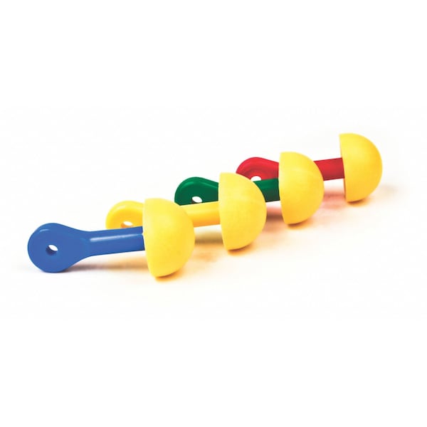 E-A-R EXPRESS Pod Plugs Disposable Corded Ear Plugs, NRR 25 dB, Asst Colors, 100 Pairs