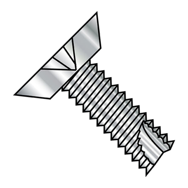 Thread Cutting Screw, #4-40 x 5/16 in, Plain 18-8 Stainless Steel Flat Head Phillips Drive, 5000 PK