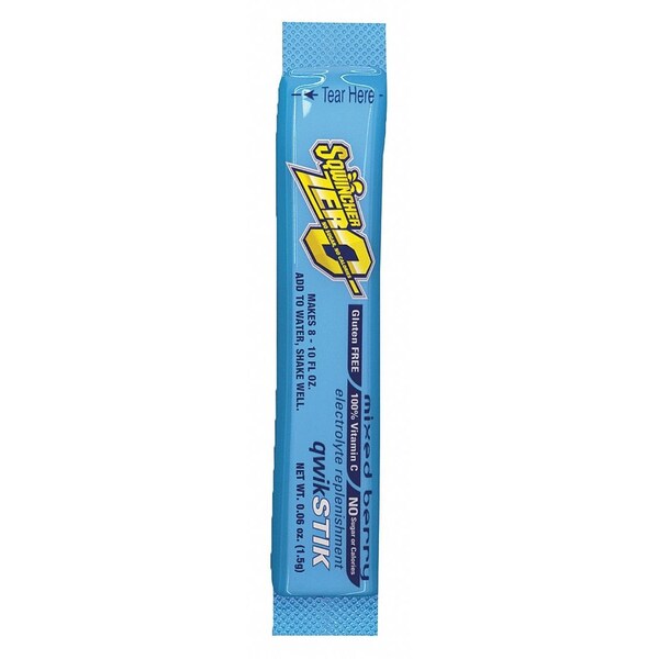 Quick Stiks, Sugar Free Drink Mix Powder, 20 oz Yield Per 11 oz Pack, Mixed Berry, 500 Packs