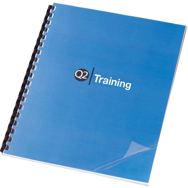 Binding Covers, Plastic, Clear, PK100