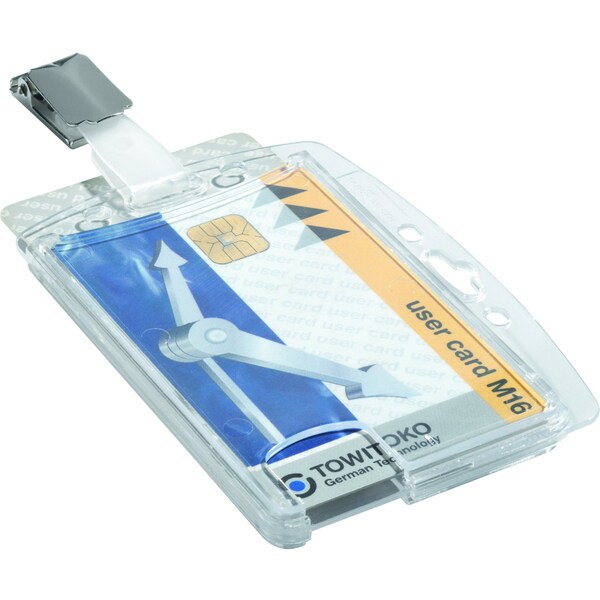 ID Badge Holder, Shell Style, PK25
