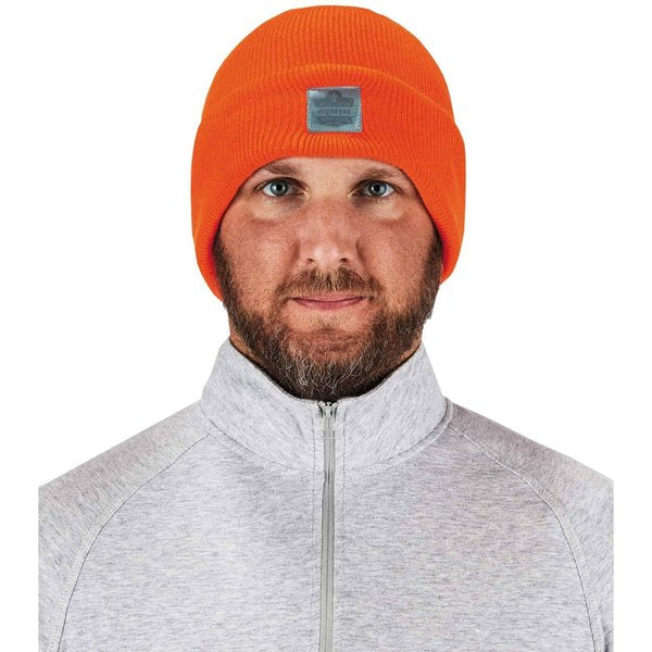 Knit Cap, Over The Head, Universal, Orange