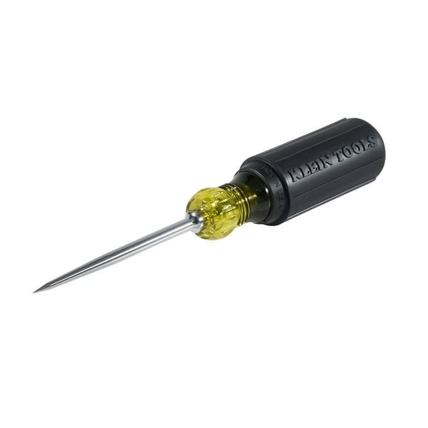 Cushion Grip Scratch Awl, Tip Size 3 1/2 in, Overall Length 7 7/8 in, Yellow/Black