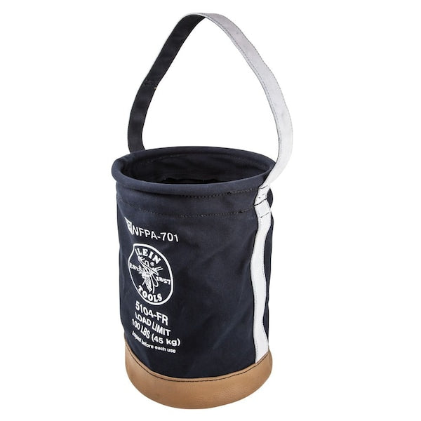 Bucket, Canvas, Flame-Resistant, #4 Flame Resistant Canvas, Black