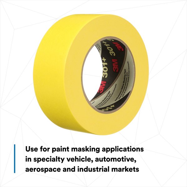 Masking Tape, Yellow, 1-27/64