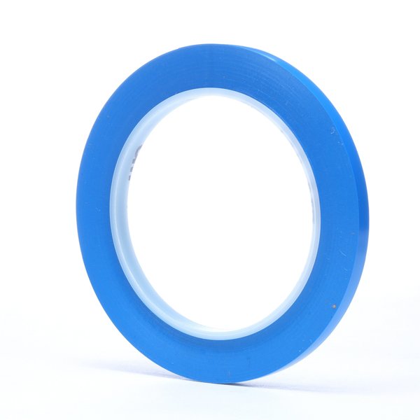 Film Tape, Vinyl, Blue, 1/4In x 36 Yd, PK144