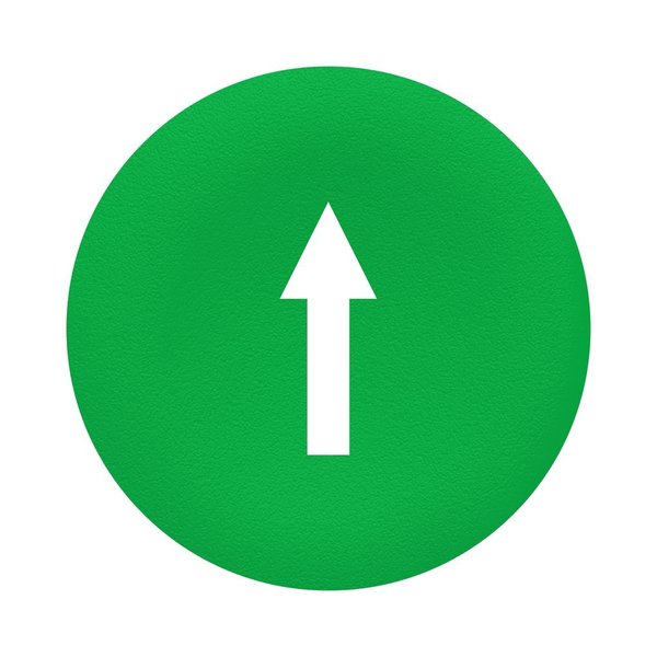 Green cap marked arrow for rectangular m